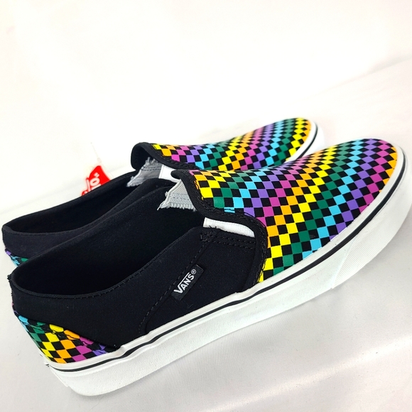 Vans Shoes - WOMENS RAINBOW MINI CHECKERED VANS